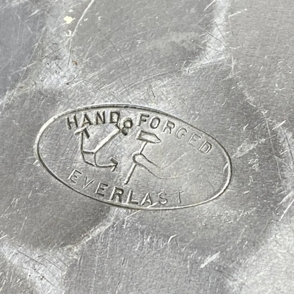 Vintage Everlast Hand Forged Aluminum Floral Tray Dish Trinket Catch-All